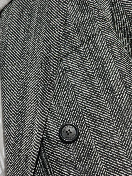 Palton Dsquared2 cu model herringbone gri