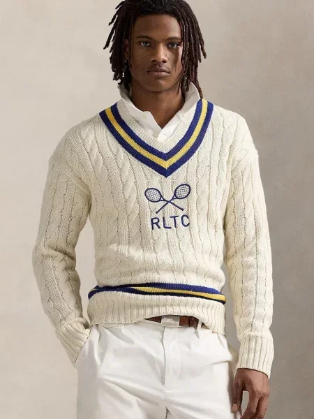 Пуловер с кашмир Polo Ralph Lauren Long Sleeve Pullover бежово