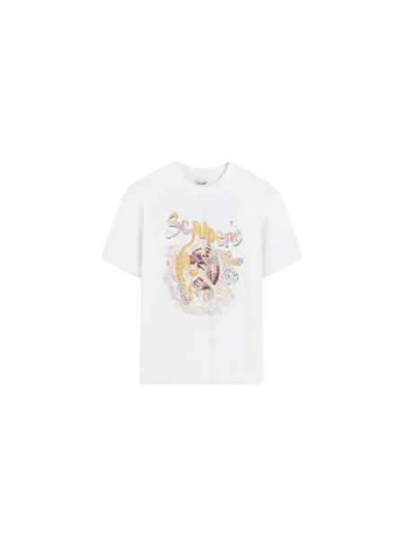 Scalpers Tricou murdar alb