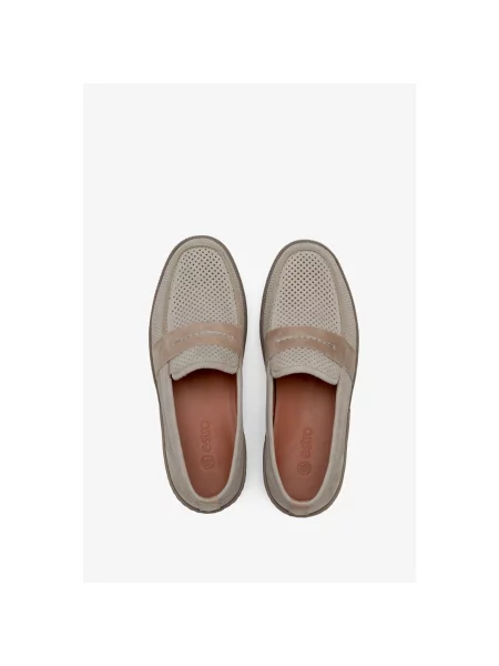 Лоферы Estro серые