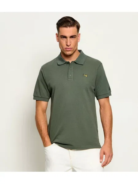 Tricou polo Kenzo cu dungi de tigru verde