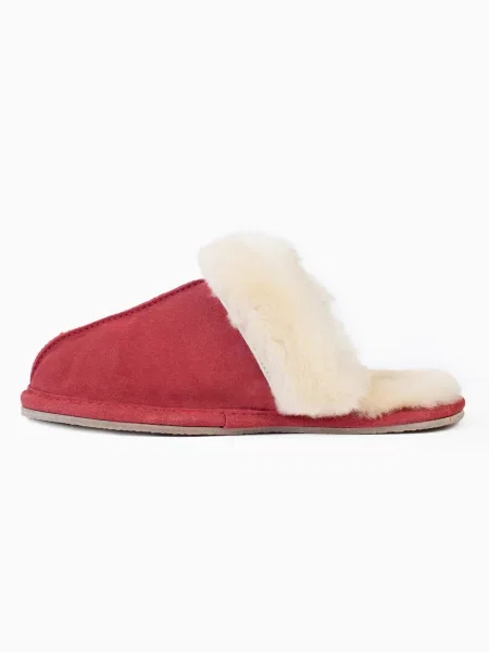 Minnetonka Papuci de casă Sheepskin Slide / roșu bej