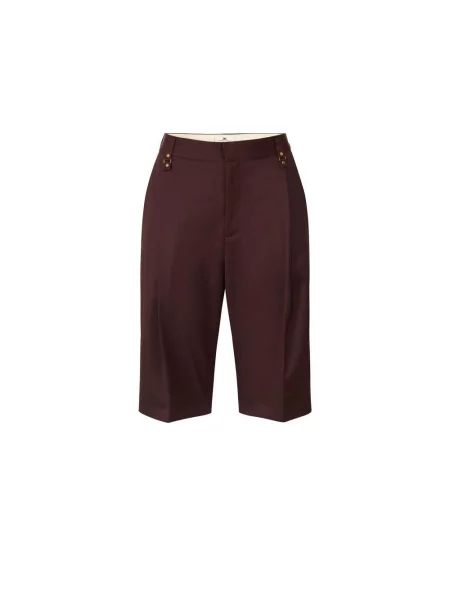 Bermudy Elisabetta Franchi wełniane brązowe