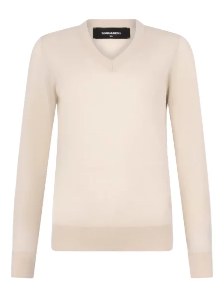 Пуловер Dsquared2 с V-образно деколте