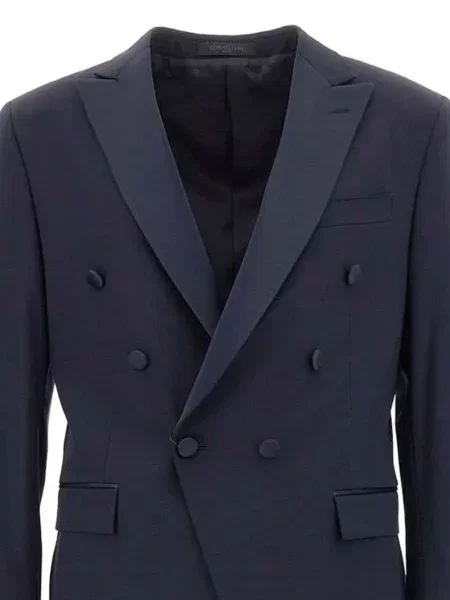 Costum Corneliani de lână de costum albastru