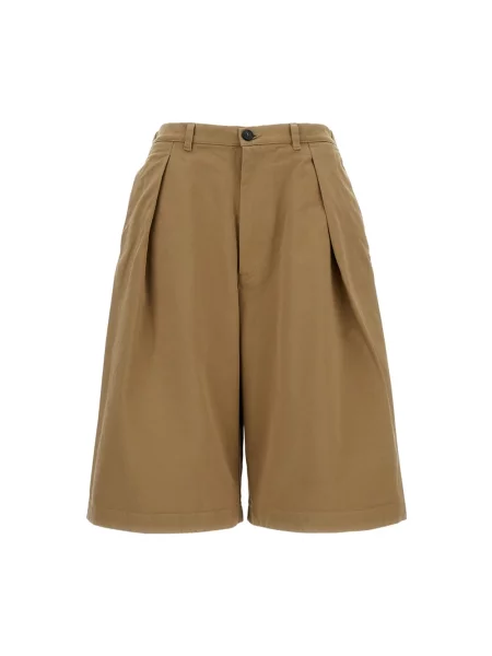 Bermudy Barena Venezia plisowane brązowe
