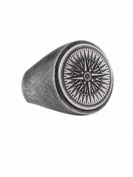 REYTEL Inele COMPASS ROSE argintiu roz