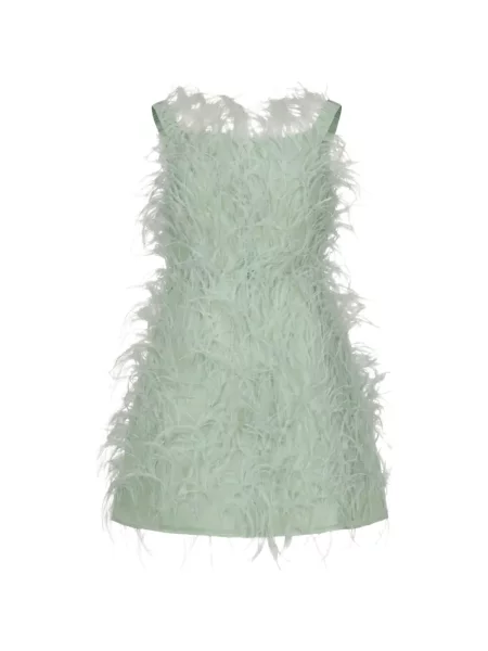 Rochie mini Valentino Garavani de mătase verde