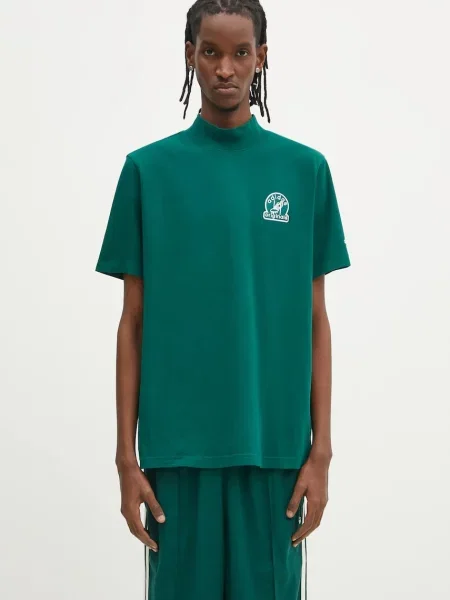 Футболка adidas Originals GRFX TEE однотонна зелений