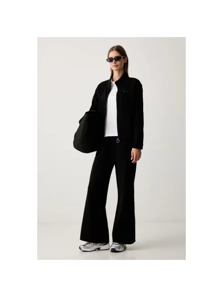 Spodnie Emporio Armani Ea7 z logo czarne