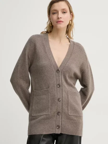 A.L.C. cardigan din casmir Emory maro
