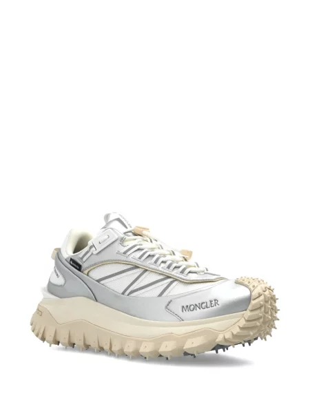 Sneakerși Moncler Trailgrip din piele argintiu