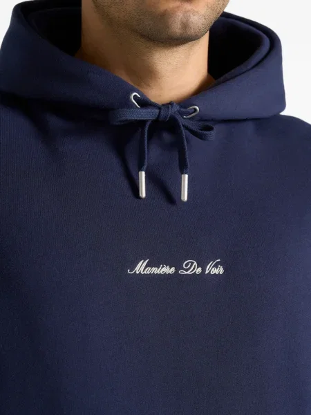 Суичър с качулка Manière De Voir синьо