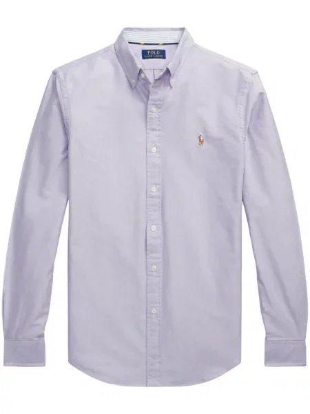 Prugasta polo majica Polo Ralph Lauren s printom od kašmira plava