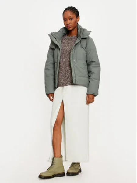 Vero Moda Vatovaná bunda Greta Kylie Zelená modrá