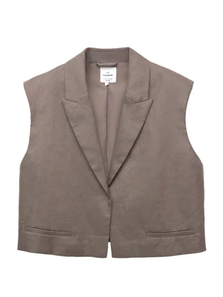 Pull&Bear Vestă de costum închis bej