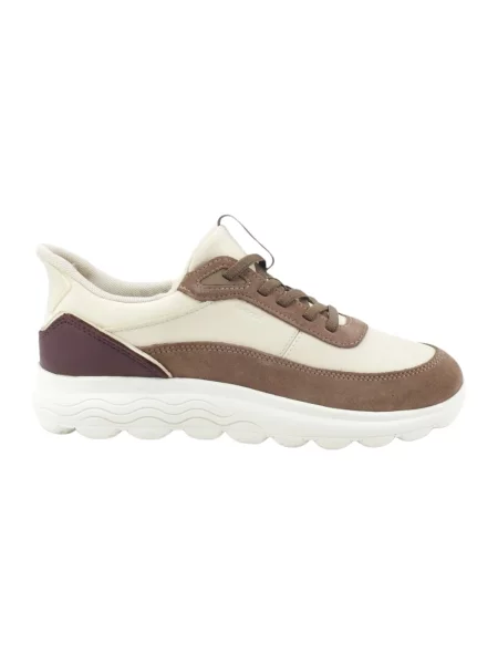 Sneakersy Geox skórzane beżowe