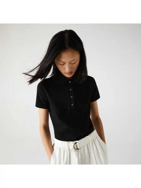 Поло Lacoste черное