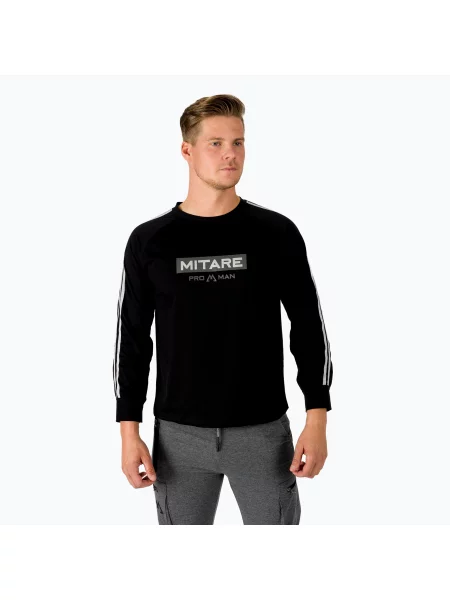 Мъжка тениска с дълъг ръкав MITARE PRO черна