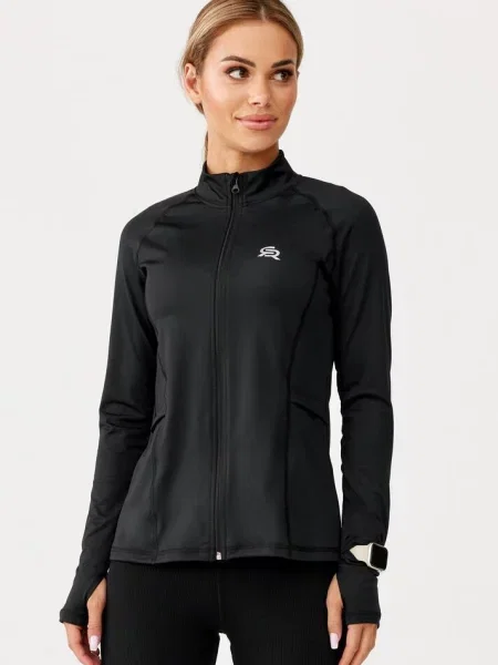 Bluza sportowa szybkoschnąca do biegania Rough Radical Freedom czarna