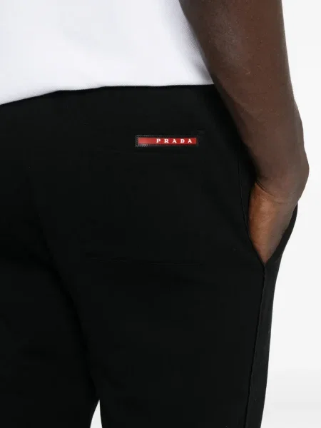 Pantaloni Prada Linea Rossa negru