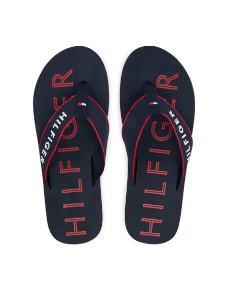 Tommy Hilfiger Japonki Sporty Hilfiger Beach Sandal granatowy