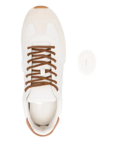 Sneakerși Tory Burch din piele alb
