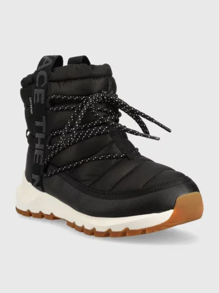 Dámske trekové topánky The North Face Thermoball Lace Up black/gardenia white čierna