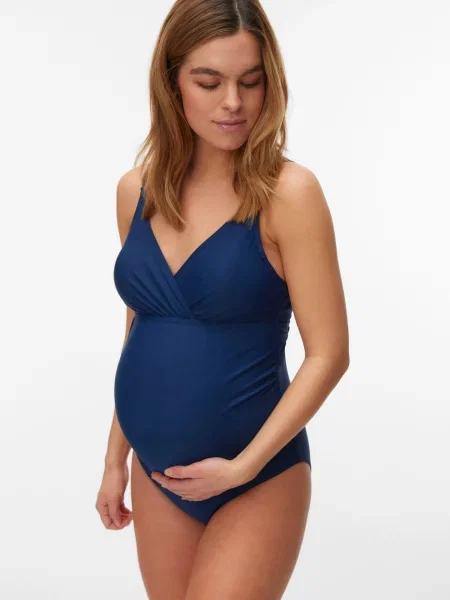 MAMALICIOUS Jednodielne plavky tmavomodrá