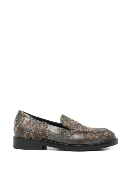 Pantofi loafer Agl cu model floral din jacard gri