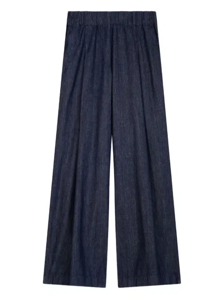 Blugi Dries Van Noten plisate albastru