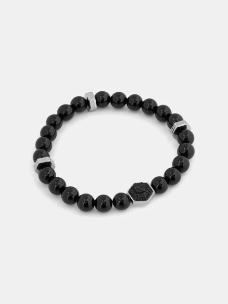 Zapestnica Guess LION KING črna