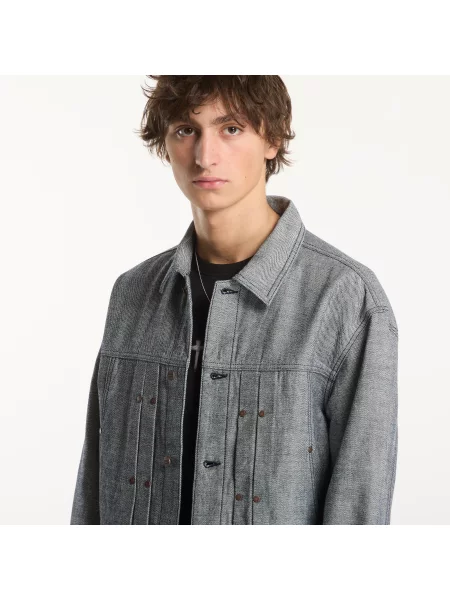 Jachetă Dime Pleated Denim Jacket Reversed Indigo L