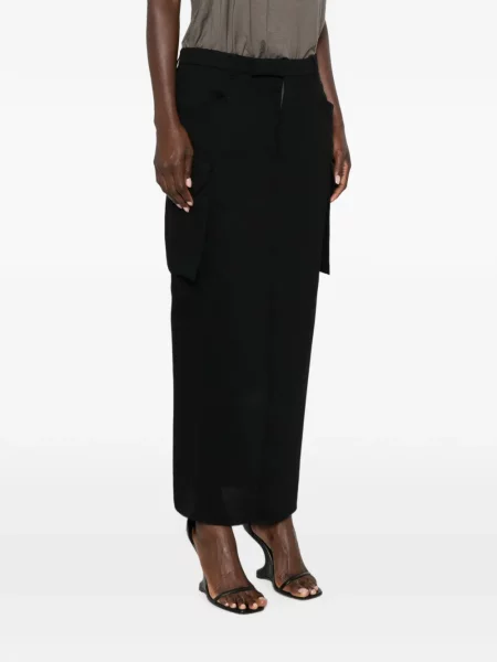 Fusta maxi Rick Owens negru