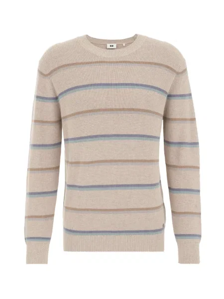 WE Fashion Svetr / modrá / bronzová béžová