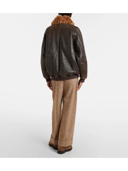 Pantaloni Brunello Cucinelli de lână bej