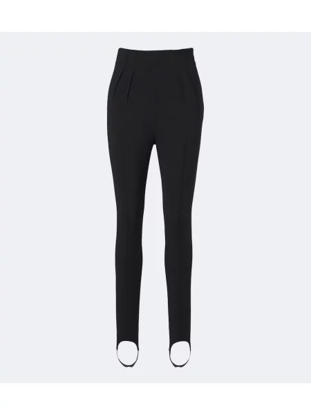 Leggings Mugler de lână negru