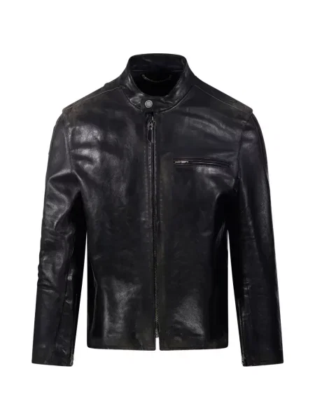 Geanta de piele Golden Goose negru