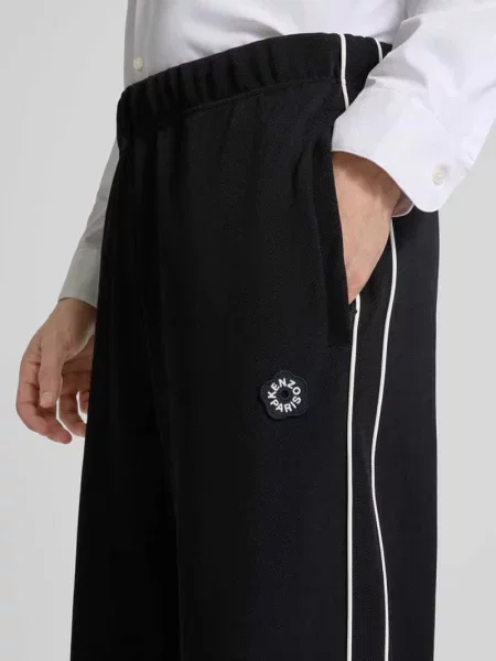 Spodnie typu track pants z naszywką z logo Kenzo czarne