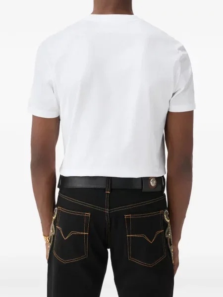 Tricou Versace din jerseu alb