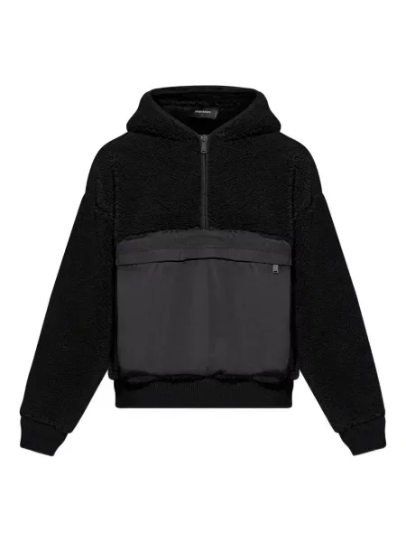 Hanorac cu glugă Dsquared2 din fleece negru