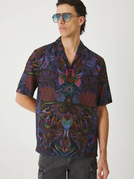 Košulja Medicine za muškarce šarena relaxed