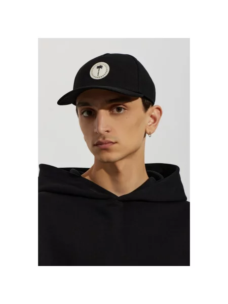 Czapka z daszkiem Palm Angels klasyczna z logo czarna