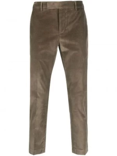 Pantaloni Pt Torino de catifea cord verde