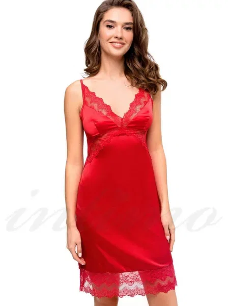 Короткая ночнушка червона