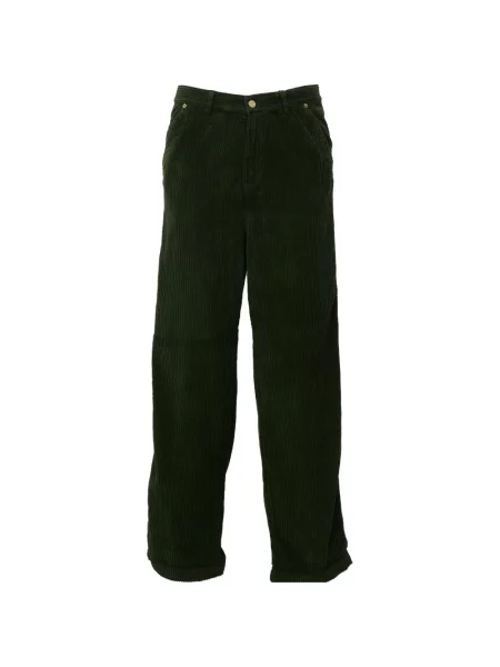 Pantaloni Drole De Monsieur de catifea cord verde