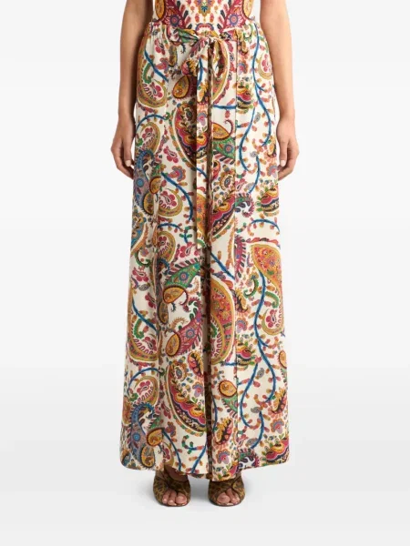 Pantaloni palazzo Etro cu model floral