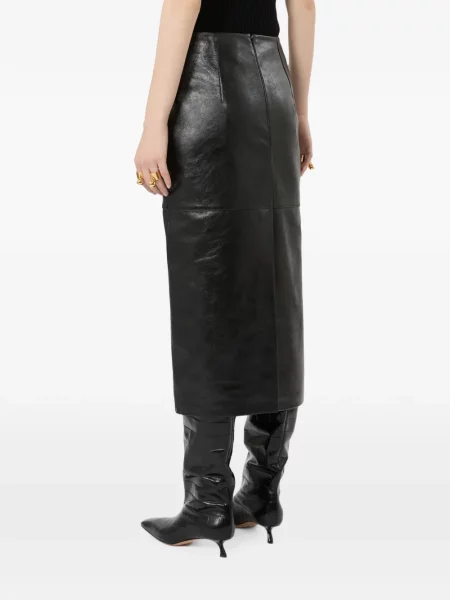Fustă din piele Sportmax negru