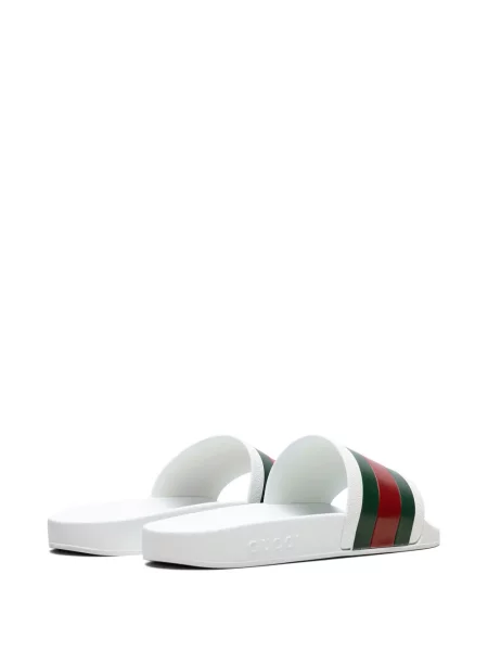 Papuci Gucci alb