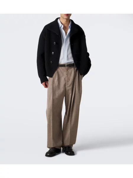 Nohavice Jacquemus béžová